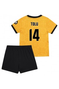 Wolves Tolu Arokodare #14 Jalkapallovaatteet Lasten Kotipeliasu 2025-26 Lyhythihainen (+ Lyhyet housut)